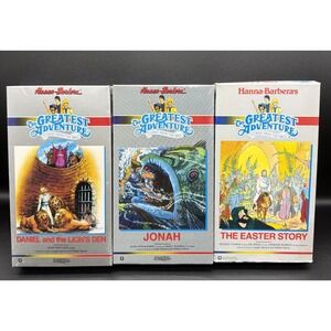 Hanna-Barbera's The Greatest Adventure Stories from the Bible VHS Tapes Lot Of 3